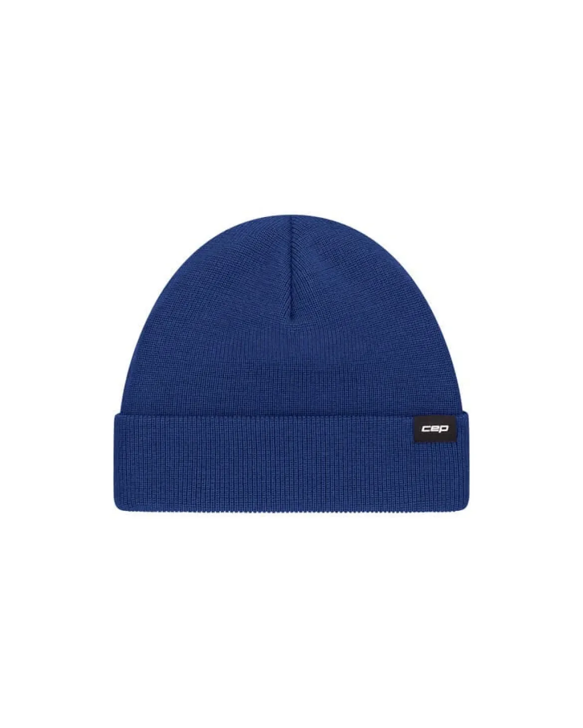 Ciepła czapka beanie z wełną merino Core Run CEP granatowa