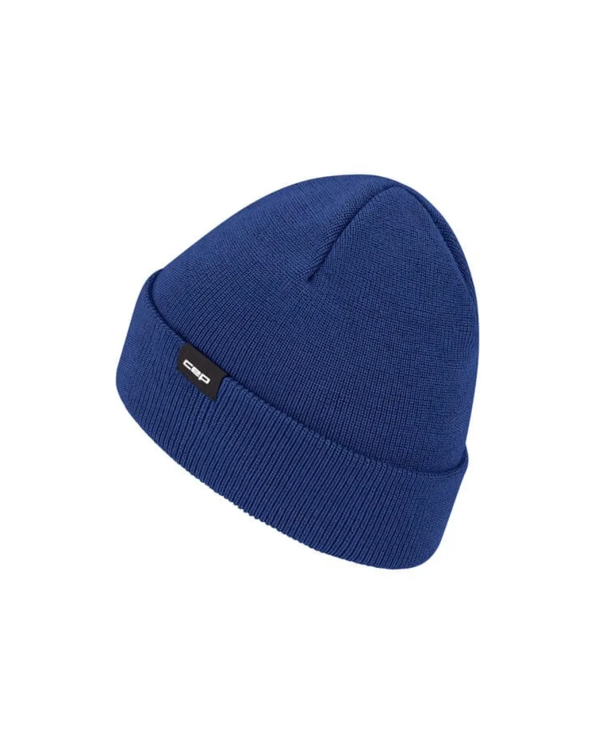 Ciepła czapka beanie z wełną merino Core Run CEP granatowa