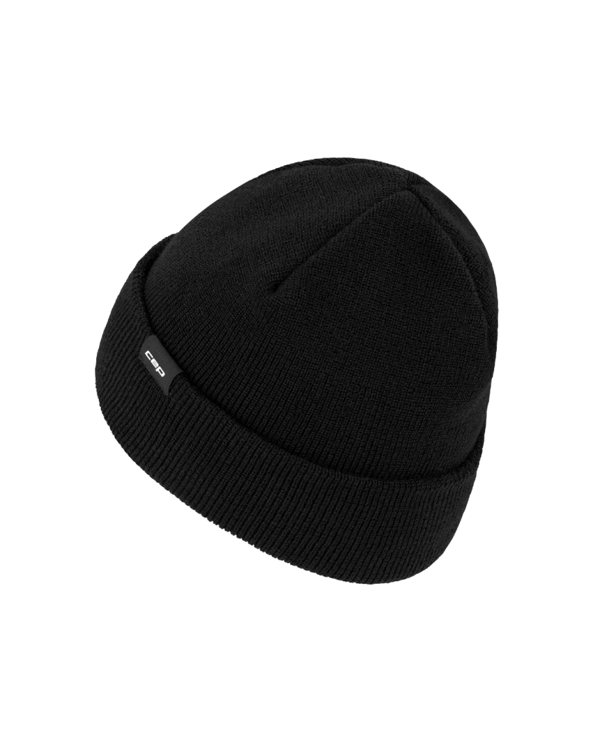 Ciepła czapka beanie z wełną merino Core Run CEP czarna