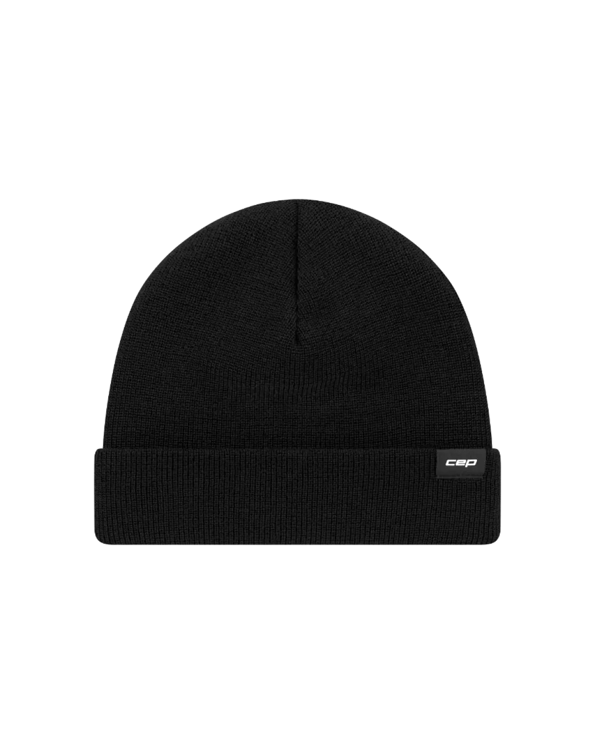 Ciepła czapka beanie z wełną merino Core Run CEP czarna