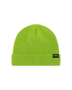Ciepła czapka beanie z wełną merino Core Run CEP zielona