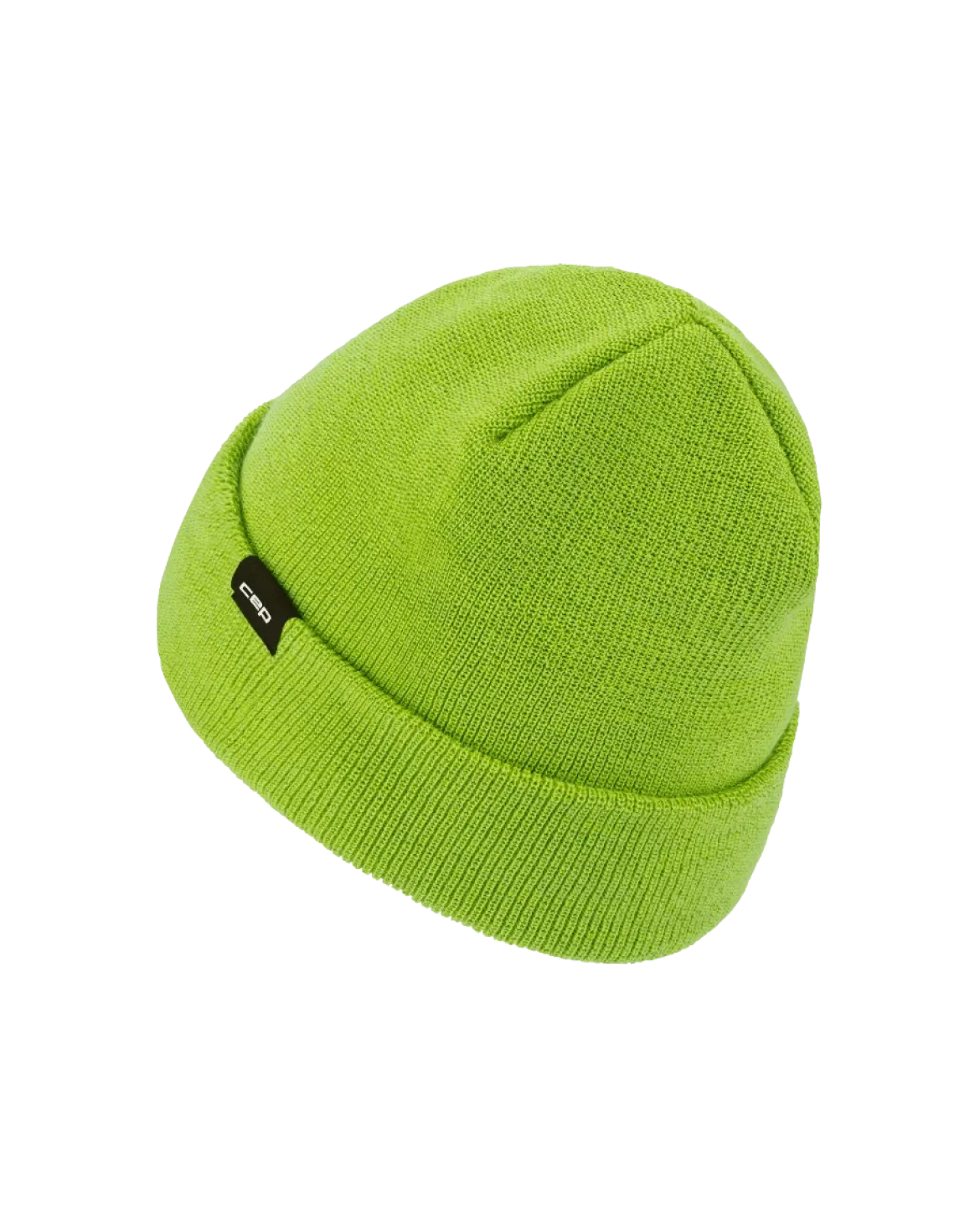 Ciepła czapka beanie z wełną merino Core Run CEP zielona