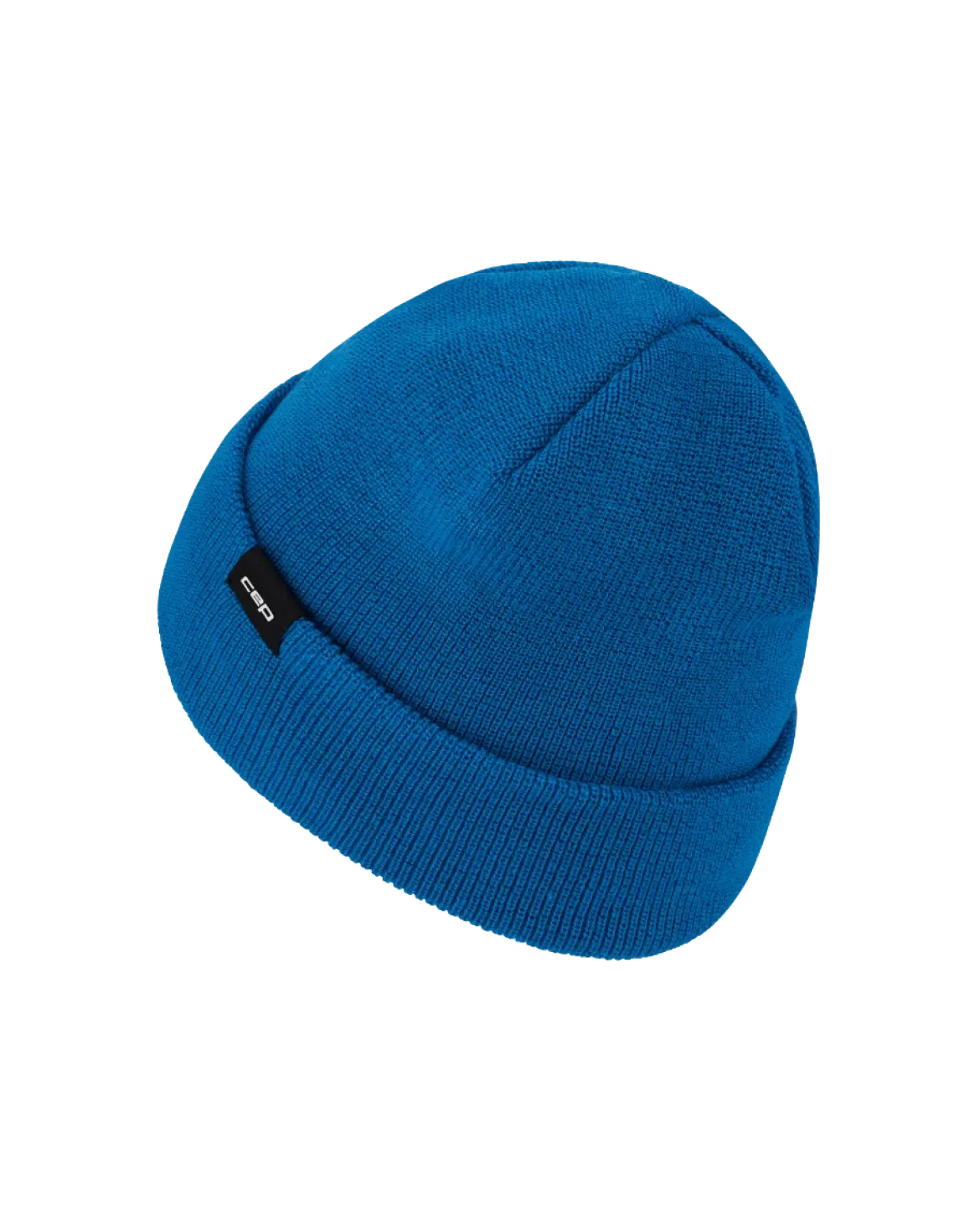 Ciepła czapka beanie z wełną merino Core Run CEP niebieska