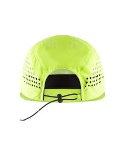 Czapka do biegania z daszkiem Pro Run Ultralight unisex limonkowa