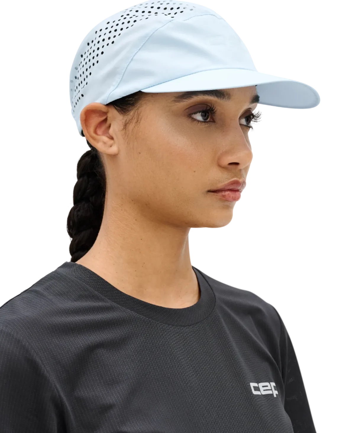 Czapka do biegania z daszkiem Pro Run Ultralight unisex ice blue