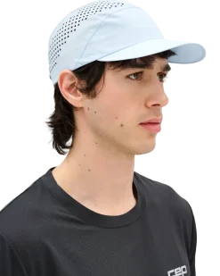 Czapka do biegania z daszkiem Pro Run Ultralight unisex ice blue