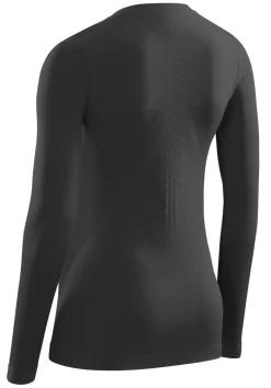 Damska koszulka sportowa z długim rękawem CEP Cold Weather Base czarna