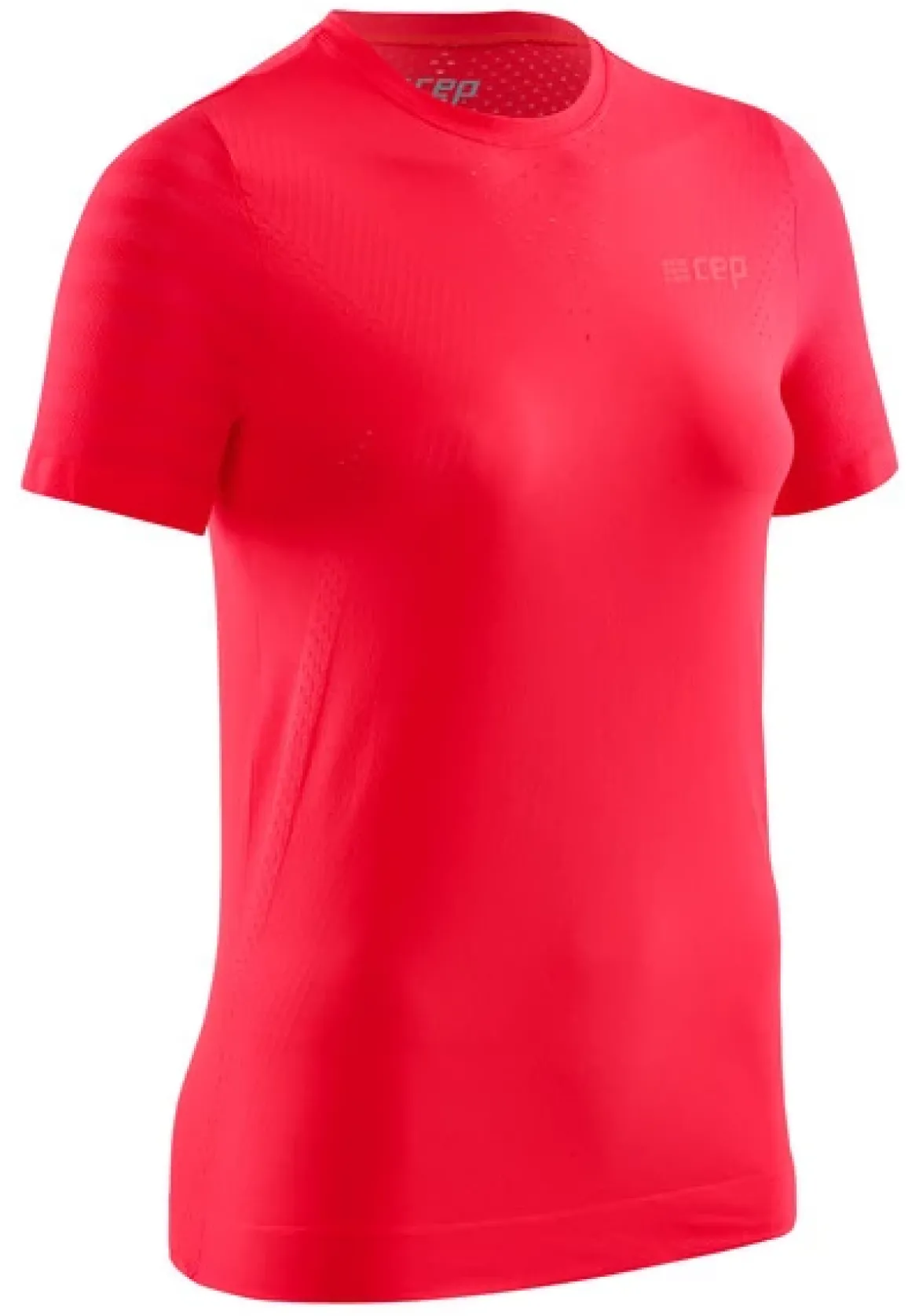 Damska koszulka sportowa z krótkim rękawem CEP Ultralight różowa