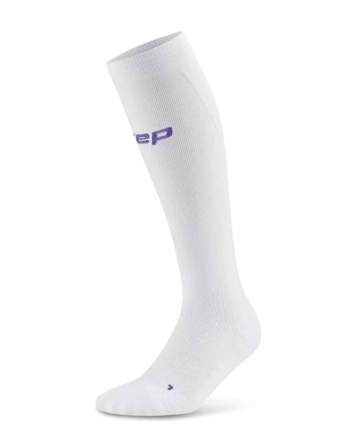 Damskie długie skarpety kompresyjne sportowe CEP Core Run Ultralight białe