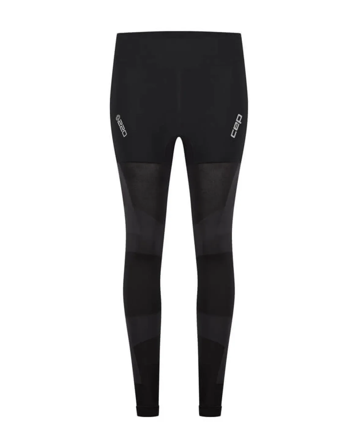 Damskie getry sportowe kompresyjne do biegania 3D PRO Run CEP czarne