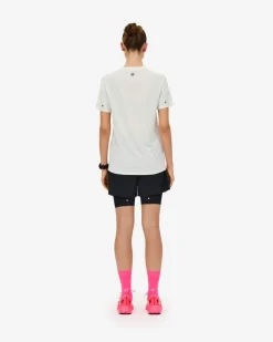 Damskie kompresyjne spodenki sportowe 2w1 CEP Core Run czarne