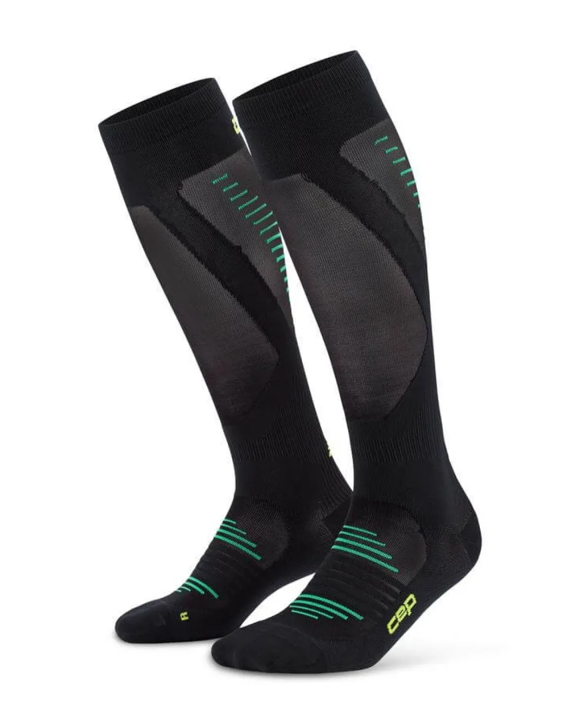 Damskie podkolanówki kompresyjne do biegania PRO Run Ultralight CEP czarny