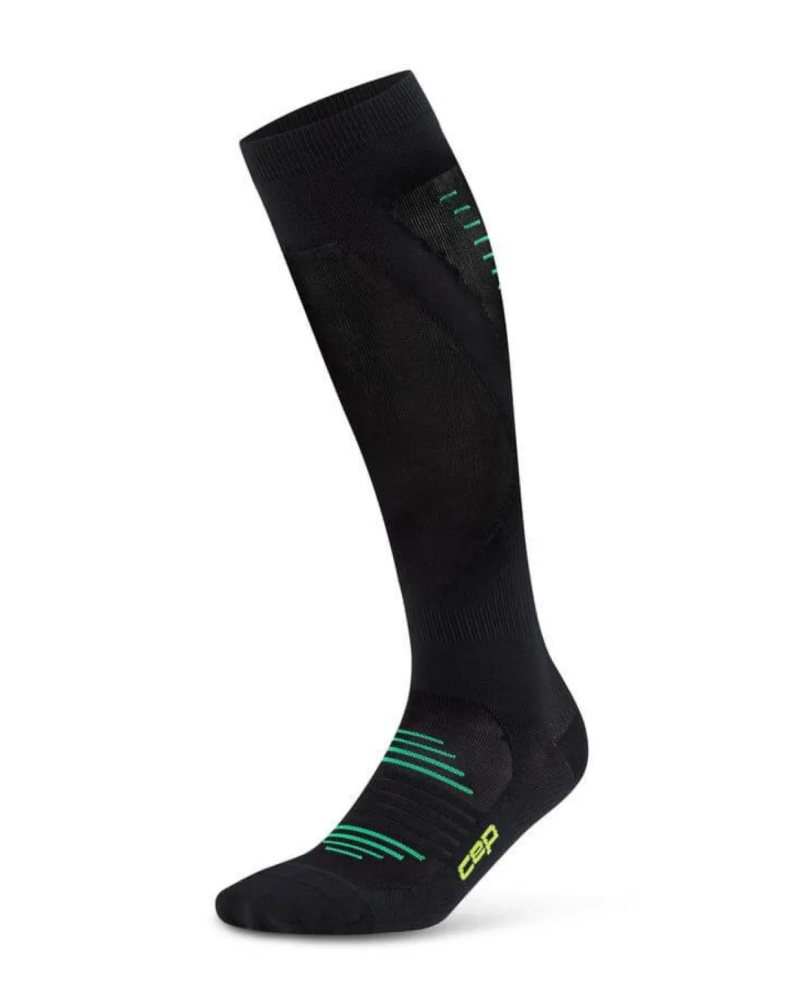 Damskie podkolanówki kompresyjne do biegania PRO Run Ultralight CEP czarny