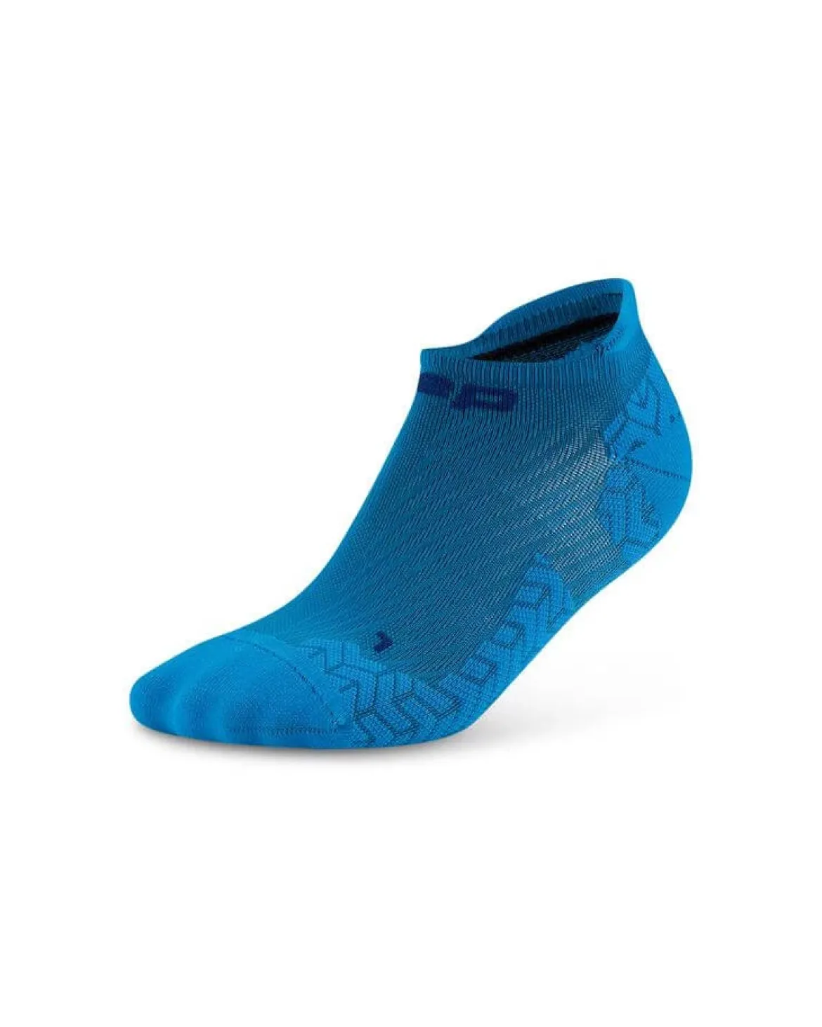 Damskie skarpety kompresyjne sportowe stopki no show CEP Core Run Ultralight niebieskie