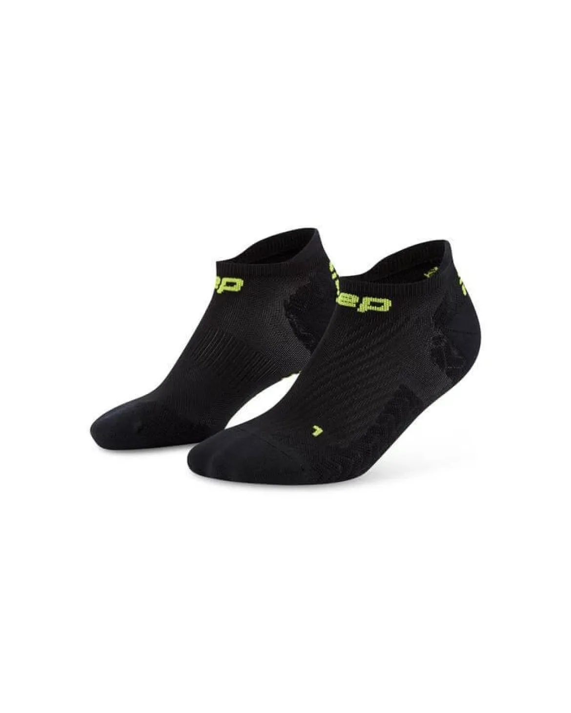 Damskie skarpety kompresyjne sportowe stopki no show CEP Core Run Ultralight czarne