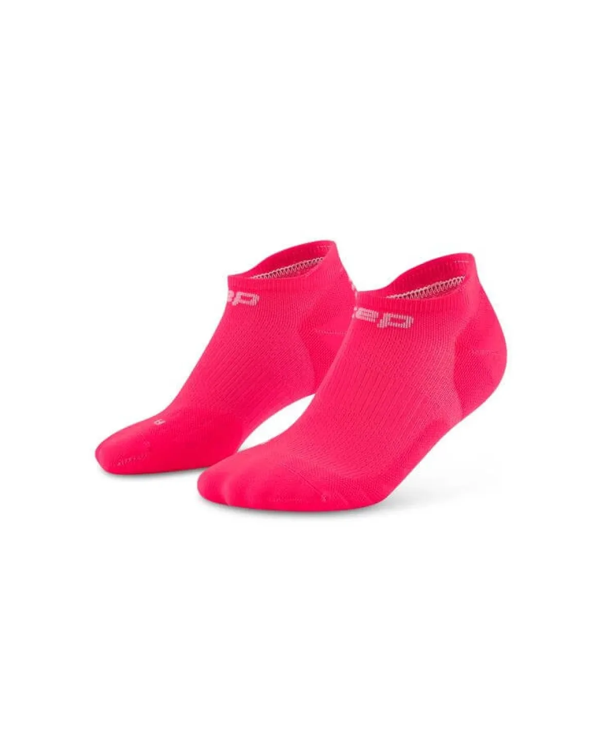 Damskie skarpety kompresyjne sportowe stopki no show CEP Core Run różowe