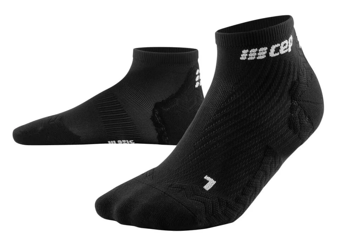 Damskie skarpety kompresyjne sportowe CEP Ultralight low-cut czarne - nowa kolekcja