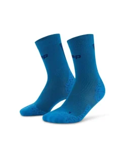 Damskie skarpety kompresyjne sportowe do połowy łydki CEP Core Run Ultralight niebieskie