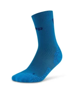 Damskie skarpety kompresyjne sportowe do połowy łydki CEP Core Run Ultralight niebieskie