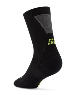 Damskie skarpety kompresyjne sportowe do połowy łydki CEP Core Run Ultralight czarne