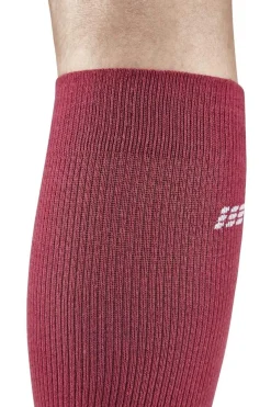 Damskie skarpety kompresyjne trekkingowe Hiking Light Merino CEP wysokie różowe