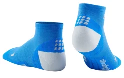 Damskie skarpety kompresyjne sportowe CEP Ultralight low-cut niebieskie