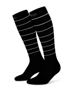Damskie skarpety kompresyjne sportowe CEP Reflective wysokie czarne