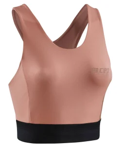 Damski sportowy Crop Top treningowy CEP różowy