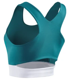 Damski sportowy Crop Top treningowy CEP niebieski