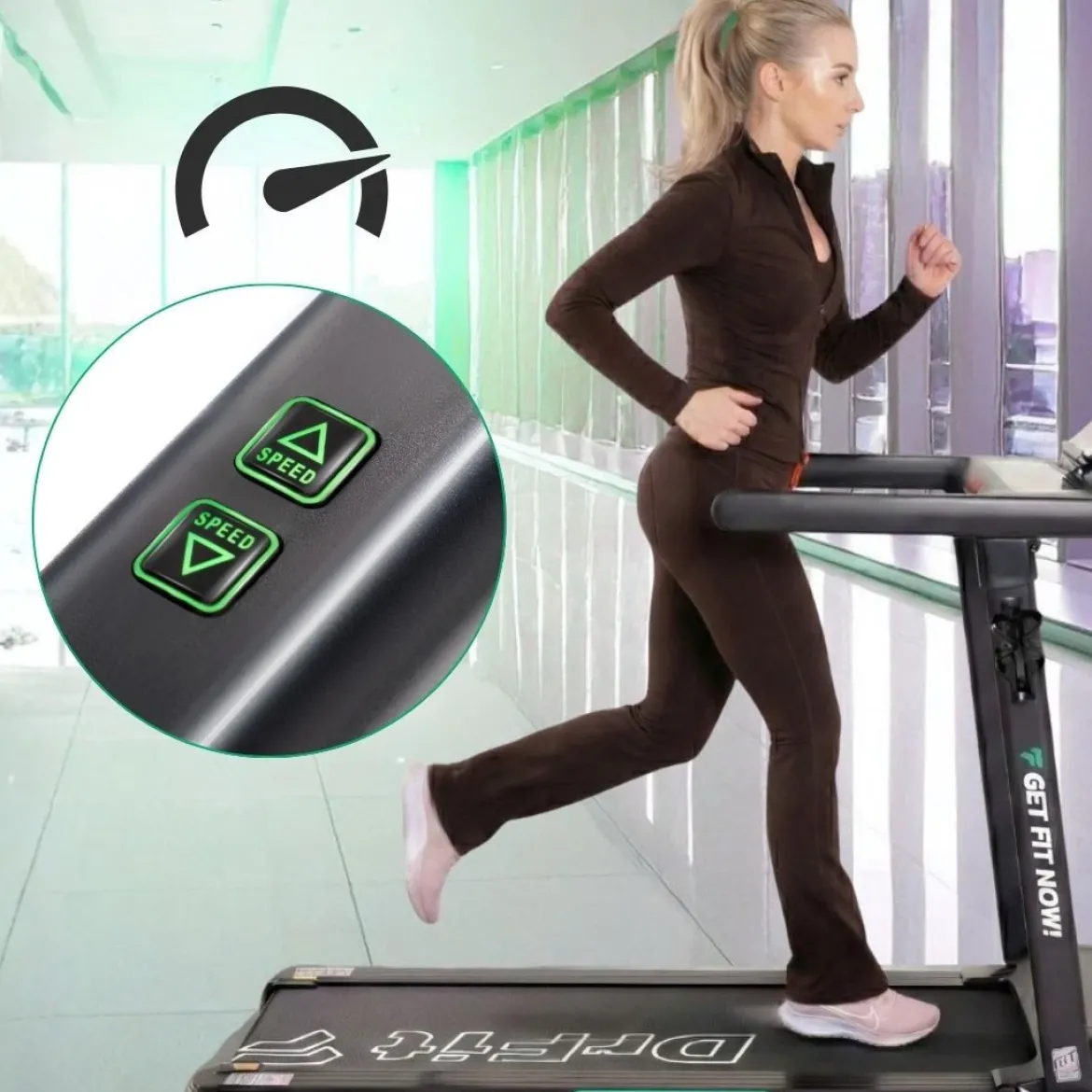 DrFit Bieżnia domowa elektryczna FX5z funkcją łatwego składania