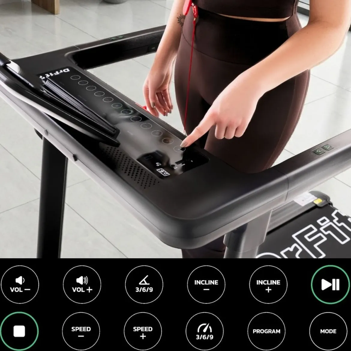 DrFit Bieżnia domowa elektryczna FX5z funkcją łatwego składania