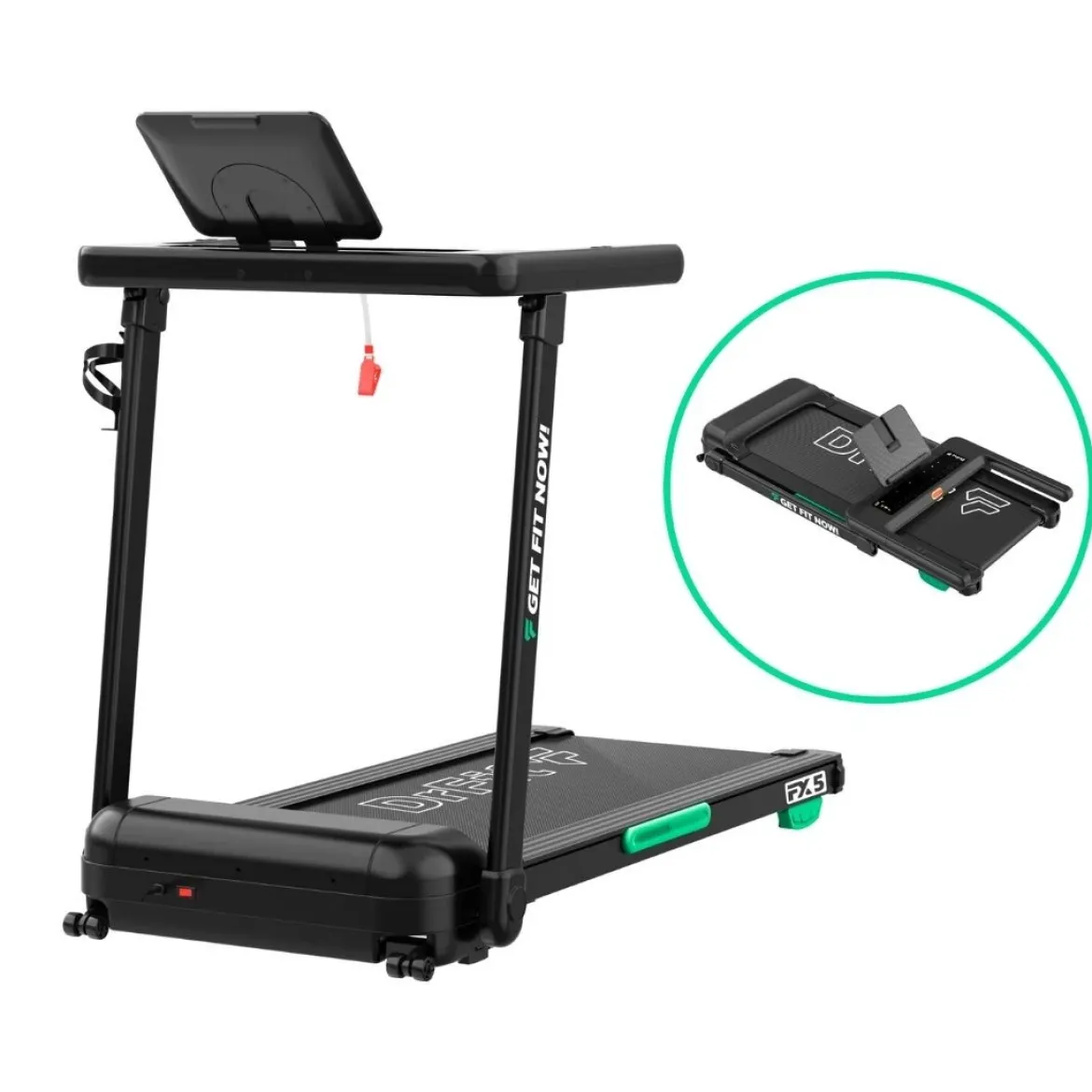 DrFit Bieżnia domowa elektryczna FX5z funkcją łatwego składania