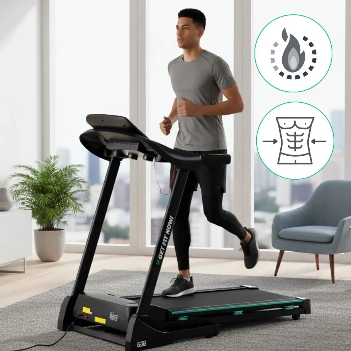 DrFit Bieżnia domowa elektryczna FX7 z automatyczną regulacją kąta nachylenia