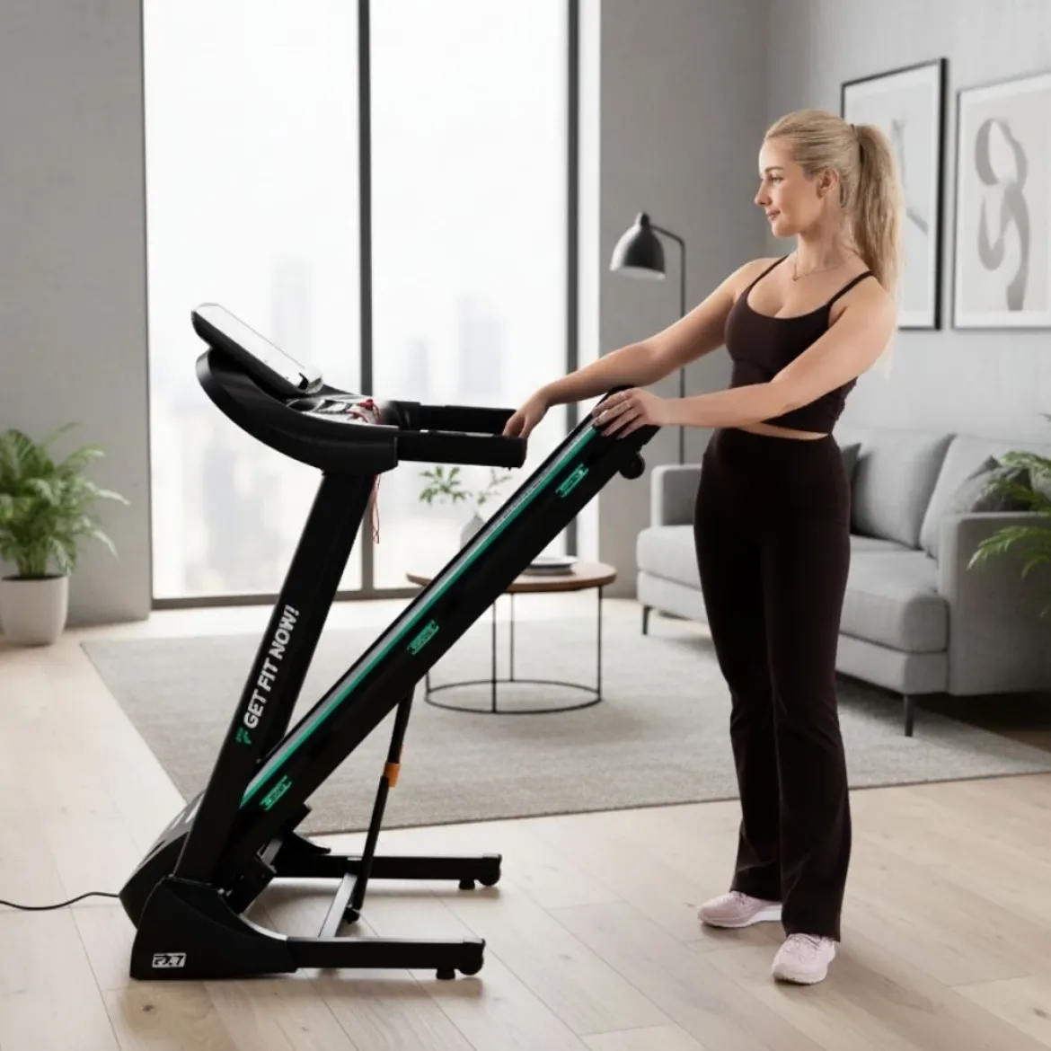 DrFit Bieżnia domowa elektryczna FX7 z automatyczną regulacją kąta nachylenia
