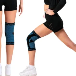 DrFit Elastyczna opaska na kolano niebieska XL