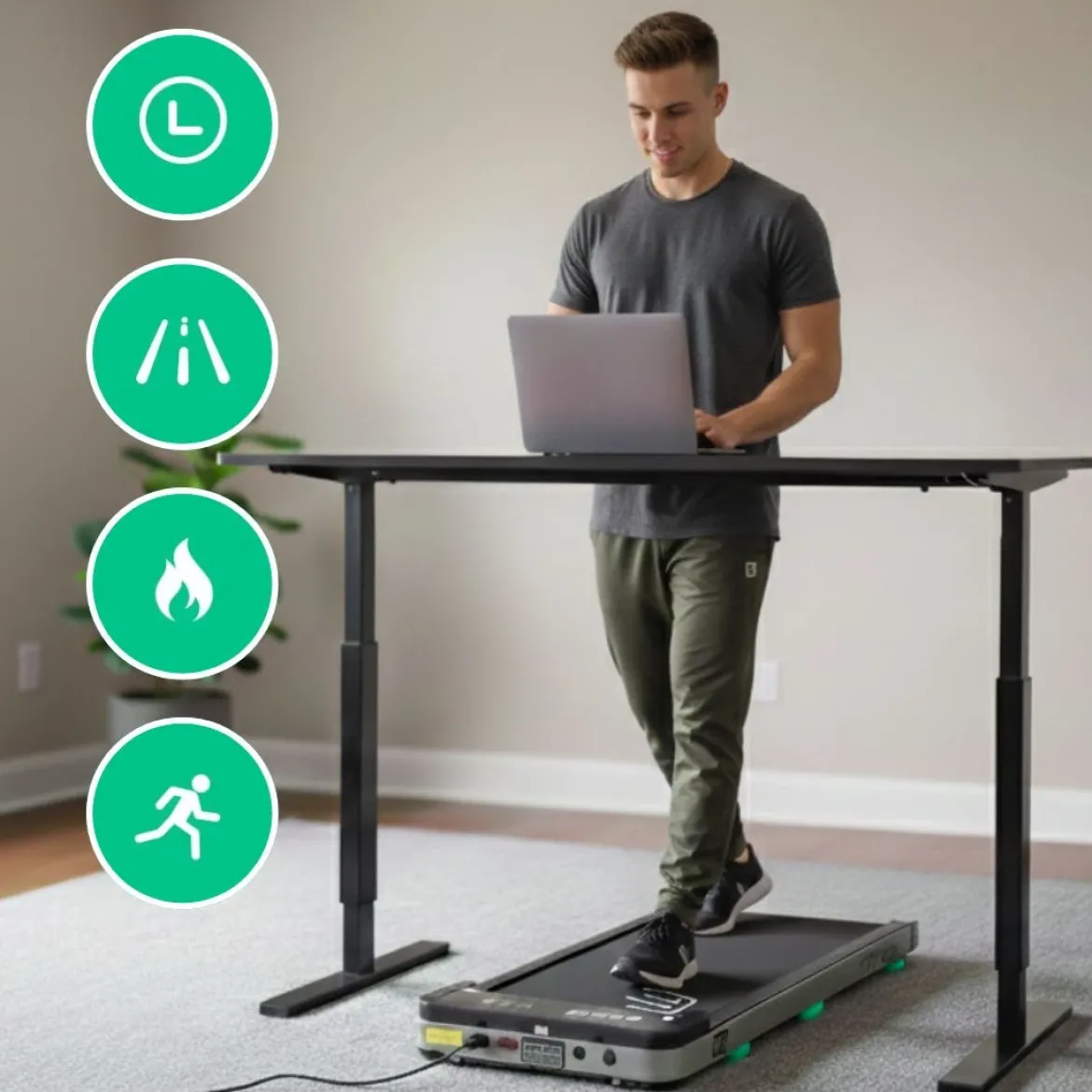 DrFit Elektryczna bieżnia domowa do chodzenia – Walking Pad