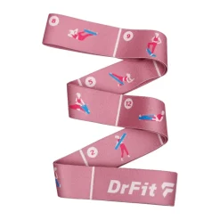 DrFit Fizjoterapeutyczna guma oporowa różowa