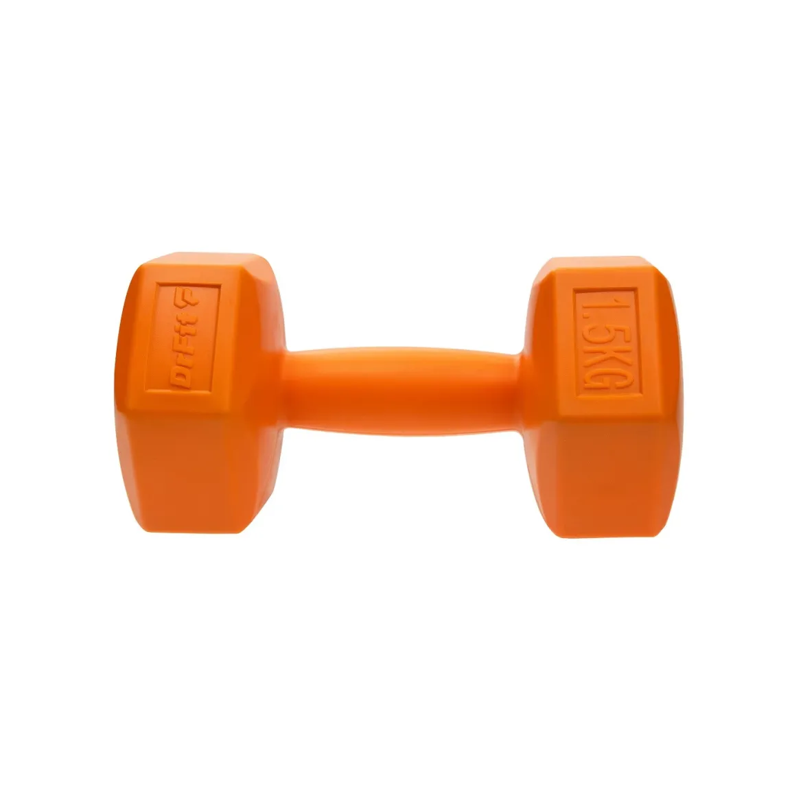 DrFit Hantle sześciokątne heksagony 1,5 kg pomarańczowe (2 sztuki)