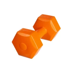 DrFit Hantle sześciokątne heksagony 1,5 kg pomarańczowe (2 sztuki)