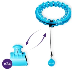 DrFit Hula Hop z obciążeniem masujące niebieskie