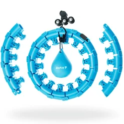 DrFit Hula Hop z obciążeniem masujące niebieskie
