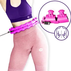 DrFit Hula Hop z obciążeniem masujące fioletowe
