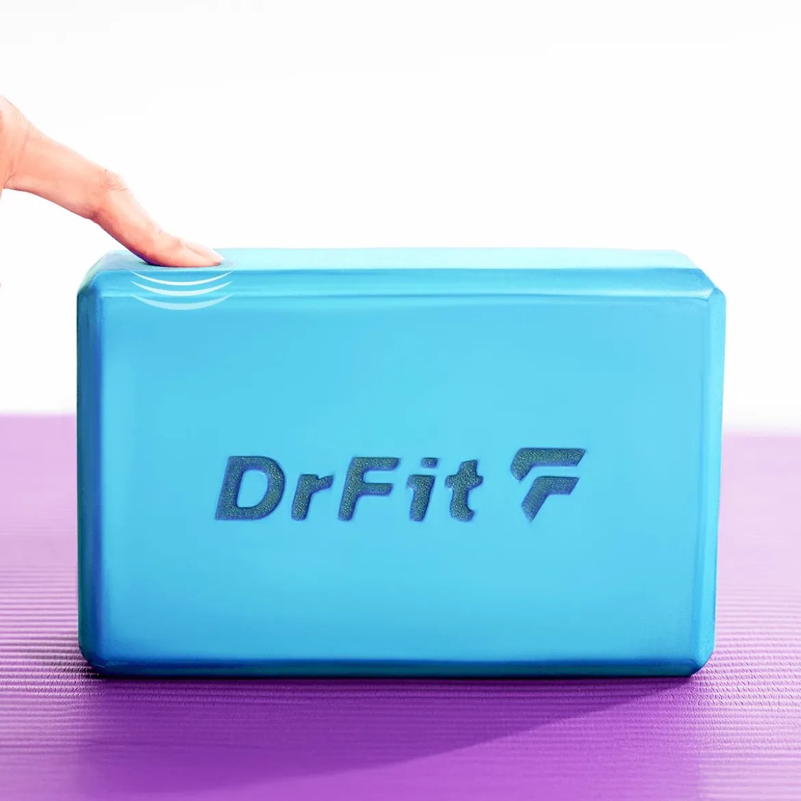 DrFit Kostka do jogi i pilatesu niebieska