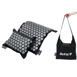 DrFit Mata do akupresury ECO HEMP + poduszka srebrne igły