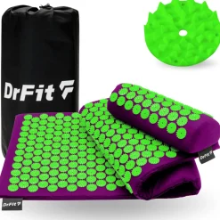 DrFit Mata długa do akupresury + poduszka zielone igły
