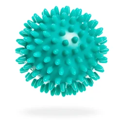 DrFit Miękka piłka do masażu rehabilitacyjnego z wypustkami sensorycznymiø 8 cm zielona