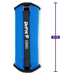 DrFit obciążniki do ćwiczeń na kostki i nadgarstki 0,5 kg (para) niebieskie