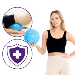 DrFit Piłka do pilatesu z wypustkami ø 20 cm niebieska