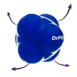 DrFit piłka do treningu refleksu niebieska