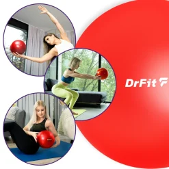 DrFit piłka do ćwiczeń i rehabilitacji ø 25 czerwona